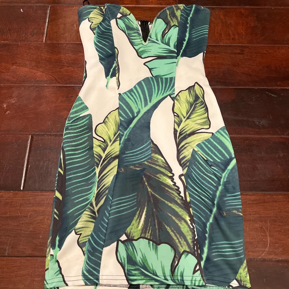 Misguided Strapless Mini Dress